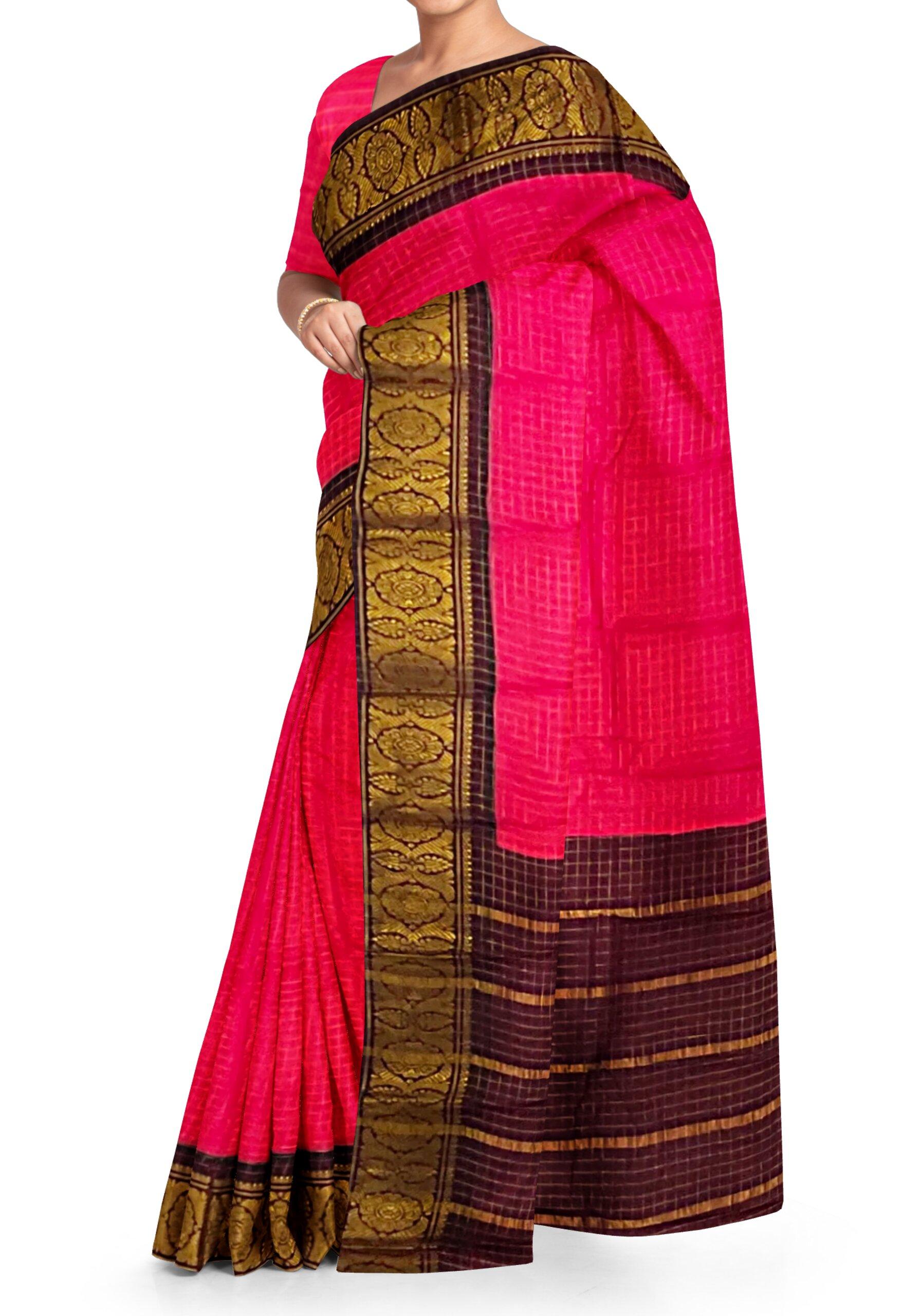 Madurai Sungudi Sarees - Double Side jari border Yellow /temple wears -  Madurai Sungudi Sarees